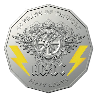 50c 2018 AC/DC 45 Year of Thunder UNC