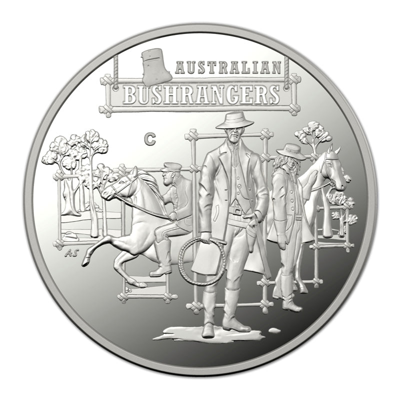 $1 2019 Australian Bushrangers Silver Proof