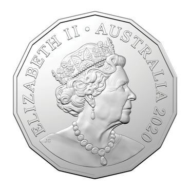 50c 2020 Year of the Rat Red Card UNC