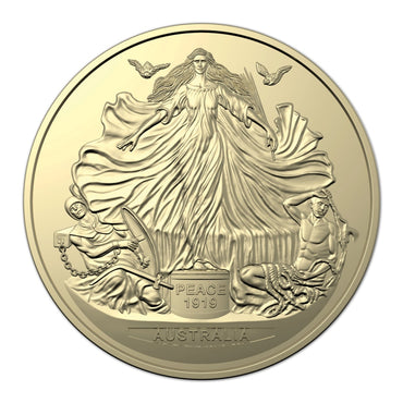 $1 2019 Treaty of Versailles Al/Bronze UNC