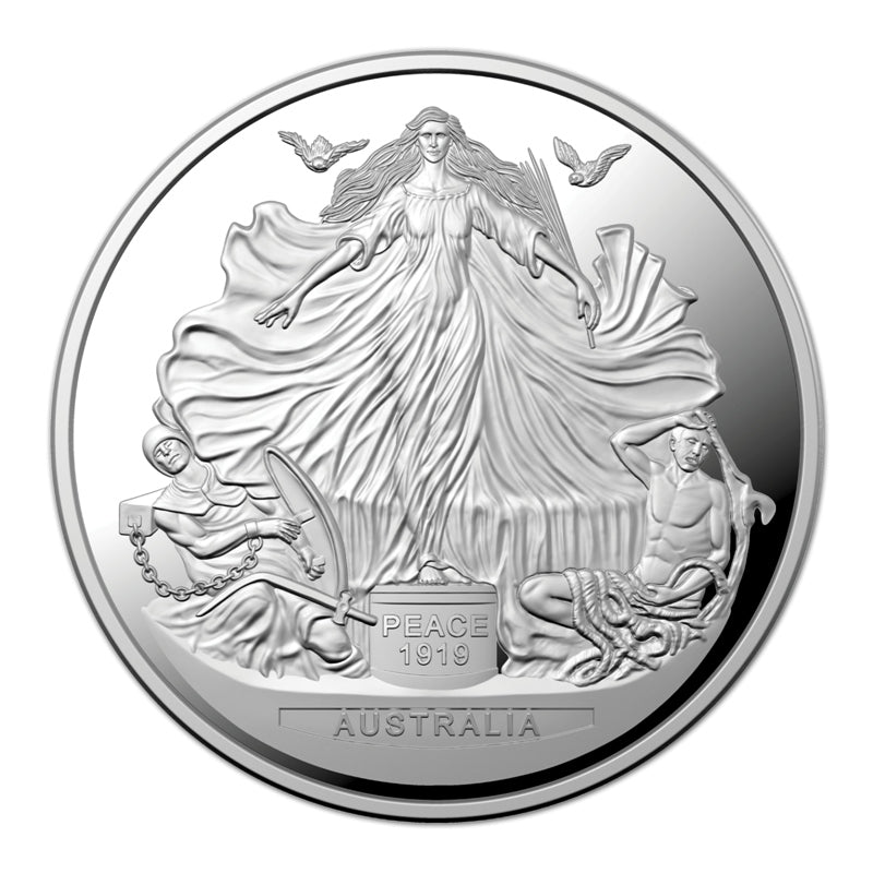 $5 2019 Treaty of Versailles Silver Proof