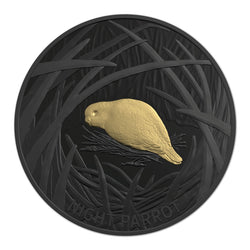 $5 2019 Echoes of Australian Fauna - Night Parrot Selectively Gold Plated Fine Silver Proof