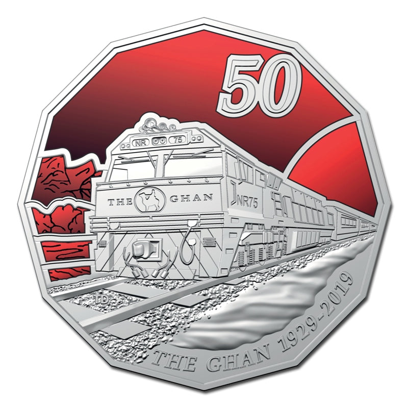 50c 2019 The Ghan 90th Anniversary UNC