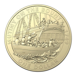 $1 2019 Mutiny on the Bounty Al/Bronze UNC