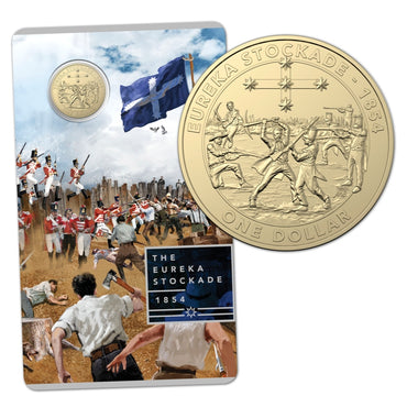 $1 2019 Eureka Stockade UNC | $1 2019 Eureka Stockade UNC REVERSE | $1 2019 Eureka Stockade UNC OBVERSE