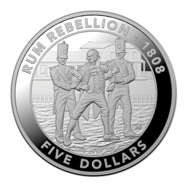 $5 2019 Rum Rebellion 1oz Silver Proof