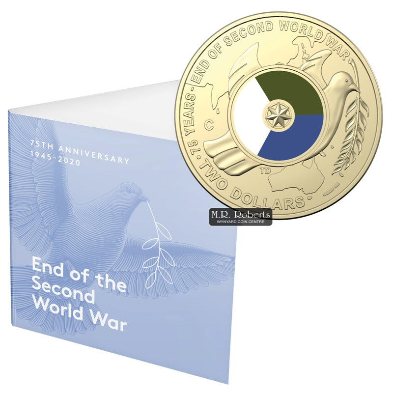$2 2020 75th Anniversary of the End of WWII 'C' Mintmark UNC