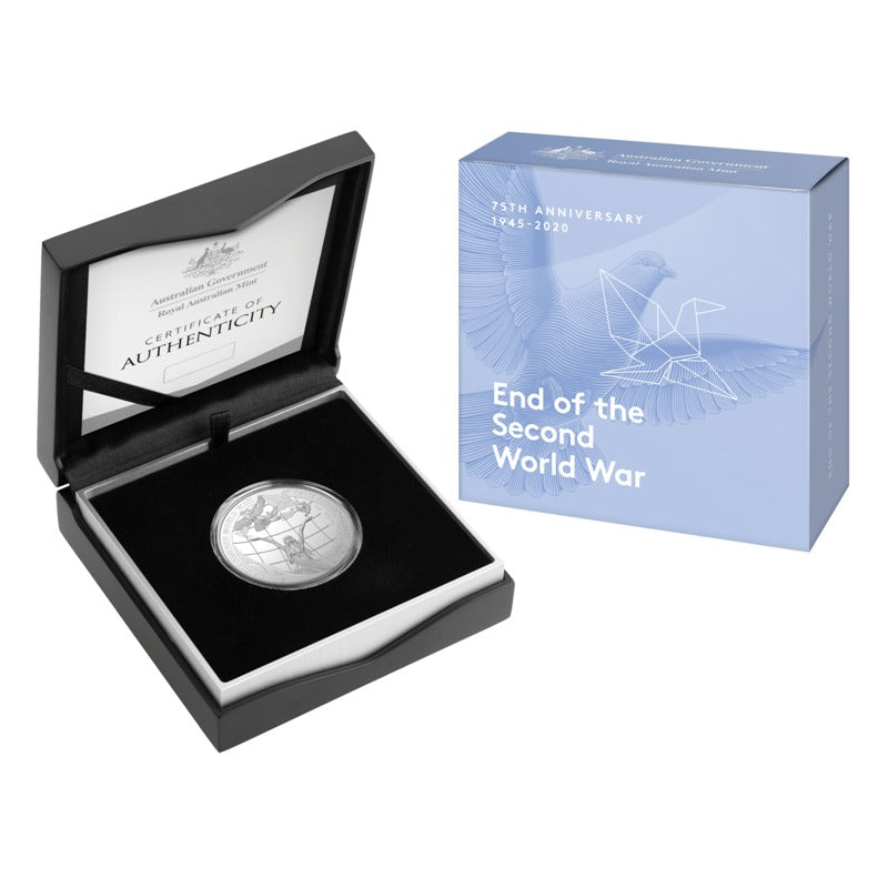 $5 2020 75th Anniversary of the End of WWII 1oz Silver Proof
