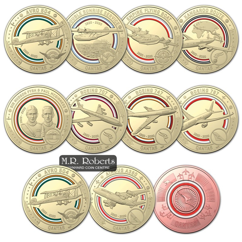 $1 2020 QANTAS Centenary 11 Coin Set