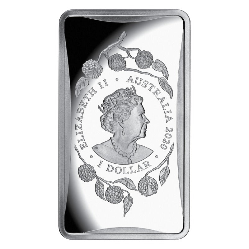 $1 2020 Year of the Rat 1/2oz Silver Rectangular Proof