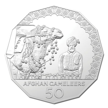 50c 2020 Afghan Cameleers UNC