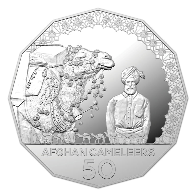50c 2020 Afghan Cameleers Silver Proof