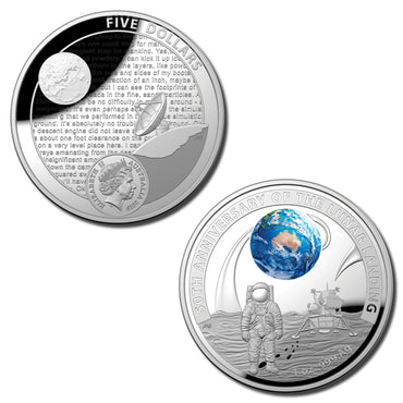2019 Australia & United States Apollo 11 Moon Landing 2 Coin Proof Set