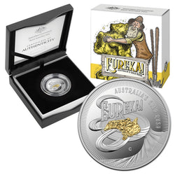 $1 2020 Eureka Silver Proof Coin | $1 2020 Eureka Silver Proof Coin REVERSE | $1 2020 Eureka Silver Proof Coin OBVERSE