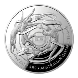 $5 2020 Australian Olympic Team Domed 1oz Silver Proof