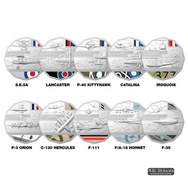 50c 2021 Centenary of Royal Australian Air Force UNC