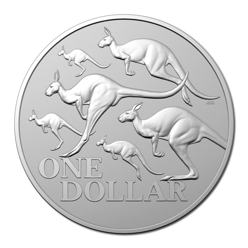 $1 2020 Red Kangaroo 1oz Silver UNC REVERSE | $1 2020 Red Kangaroo 1oz Silver UNC OBVERSE