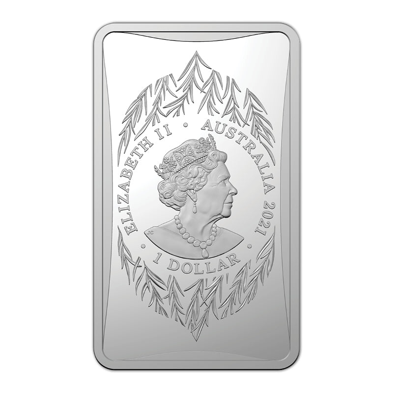 $1 2021 Year of the Ox 1/2oz Silver Rectangular Proof