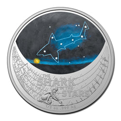 $1 2021 Star Dreaming - The Shark in the Stars 1/2oz Silver UNC