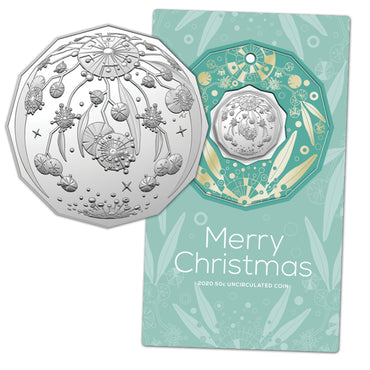 50c 2020 Merry Christmas UNC