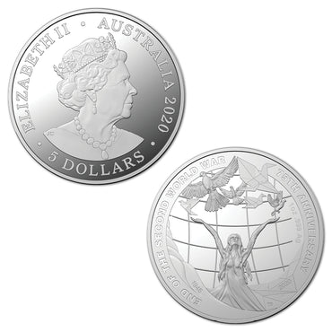 2020 75th Anniversary of the End of WWII 1oz Silver 3 Coin Proof Set