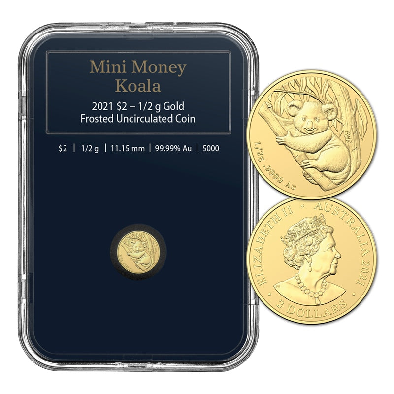 $2 2021 Mini Koala 0.5g Gold Frosted UNC – M.R.Roberts - Wynyard