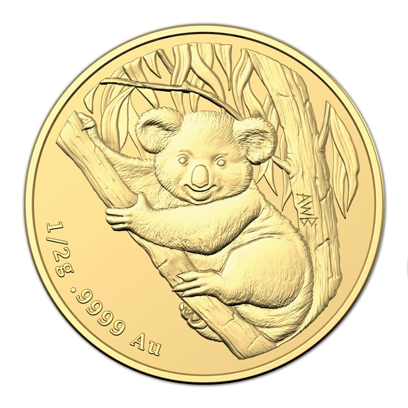 $2 2021 Mini Koala 0.5g Gold Frosted UNC