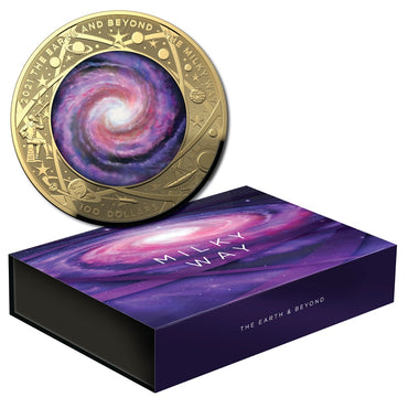 $100 2021 The Earth & Beyond - The Milky Way Domed Gold Proof
