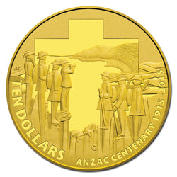 $10 2015 ANZAC Centenary 1/10oz Gold Proof