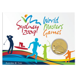 2009 World Masters Games $1 Al/Bronze UNC