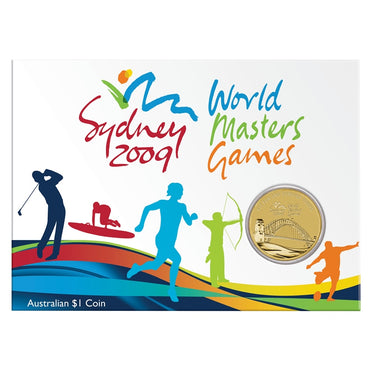 2009 World Masters Games $1 Al/Bronze UNC