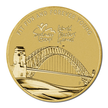 2009 World Masters Games $1 Al/Bronze UNC