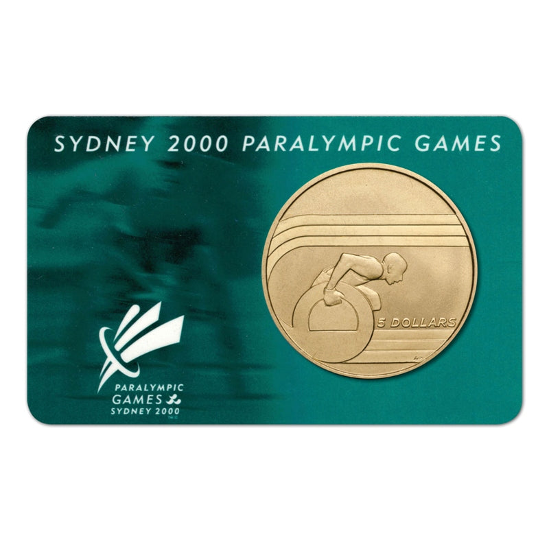 $5 2000 Paralympics Al/Bronze UNC