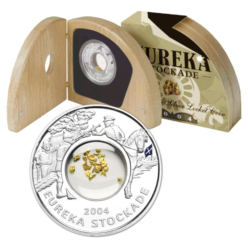 2004 Eureka Stockade 1oz Silver Locket Coin | 2004 Eureka Stockade 1oz Silver Locket Coin | 2004 Eureka Stockade 1oz Silver Locket Coin