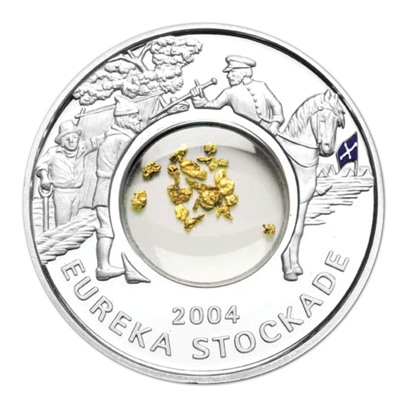 2004 Eureka Stockade 1oz Silver Locket Coin