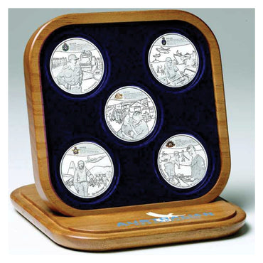 2005 Australian Peacekeepers 5 Coin Silver Set