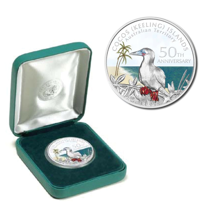 2005 Cocos (Keeling) Islands 50th Anniversary 1oz Silver Coin