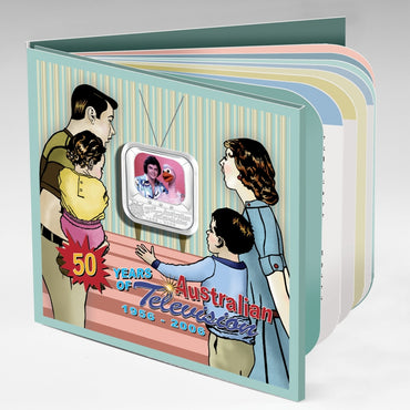 2006 50th Anniversary of Television Lenticular 1oz Silver Coin