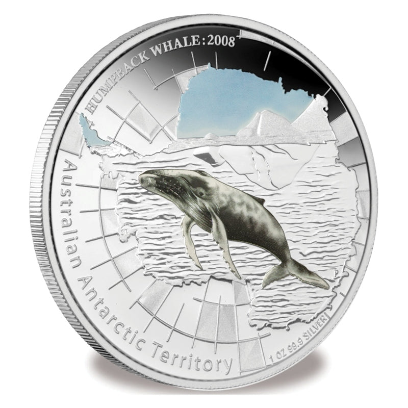 AAT Humpback Whale 1oz Silver Proof Reverse