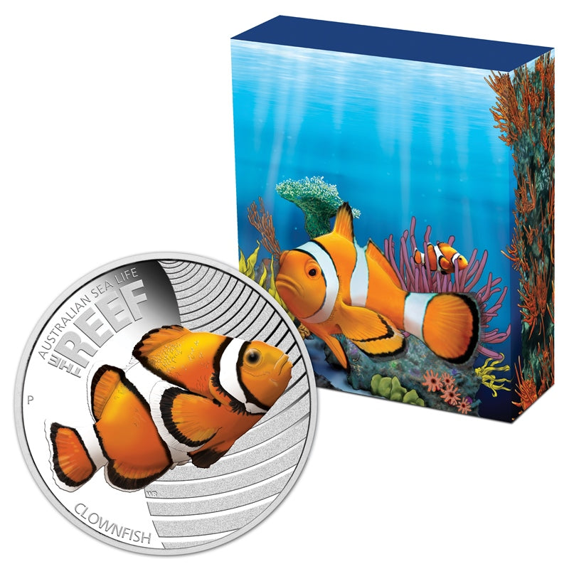 2010 Sealife Series - Clownfish 1/2oz Silver