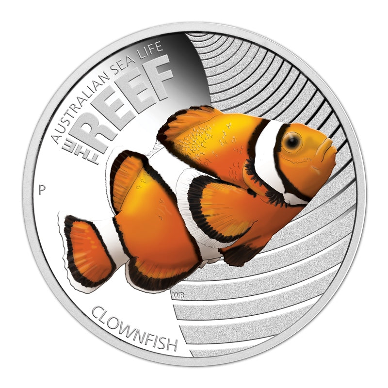 2010 Sealife Series - Clownfish 1/2oz Silver