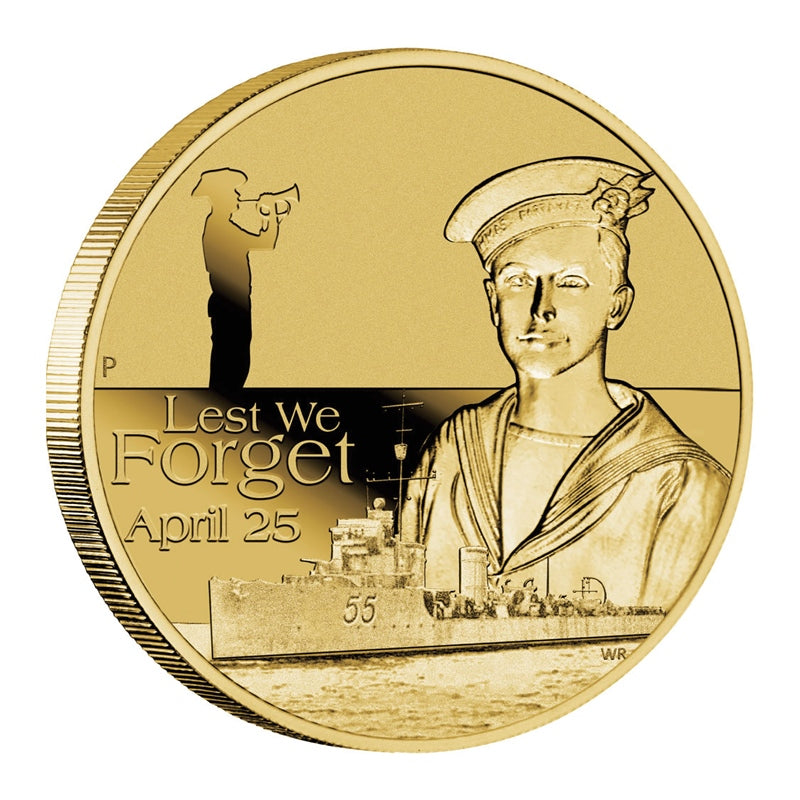 2010 $1 ANZAC Day - Lest We Forget UNC Coin