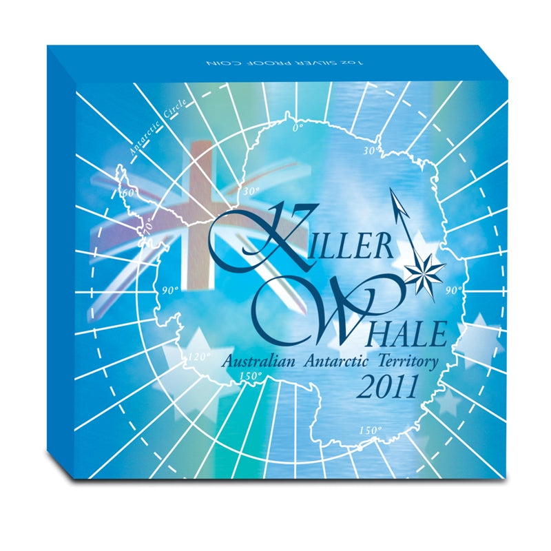 2011 Australian Antarctic Territory Series - Killer Whale 1oz Silver Proof