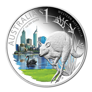 2011 Celebrate Australia - Western Australia 1oz Silver Coin Show Special