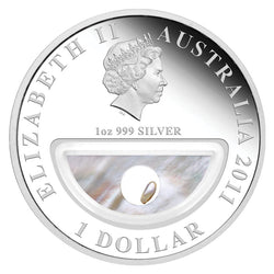 2011 Treasures of Australia Pearl Locket - 1oz Silver Proof