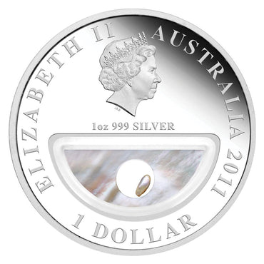 2011 Treasures of Australia Pearl Locket - 1oz Silver Proof