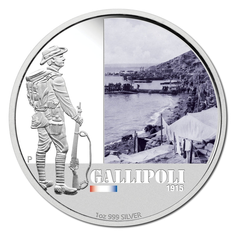 2012 Famous Battles in Australian History - Gallipoli 1oz Silver Coin