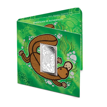 2011 Dreaming Series - Platypus Rectangular 1oz Silver