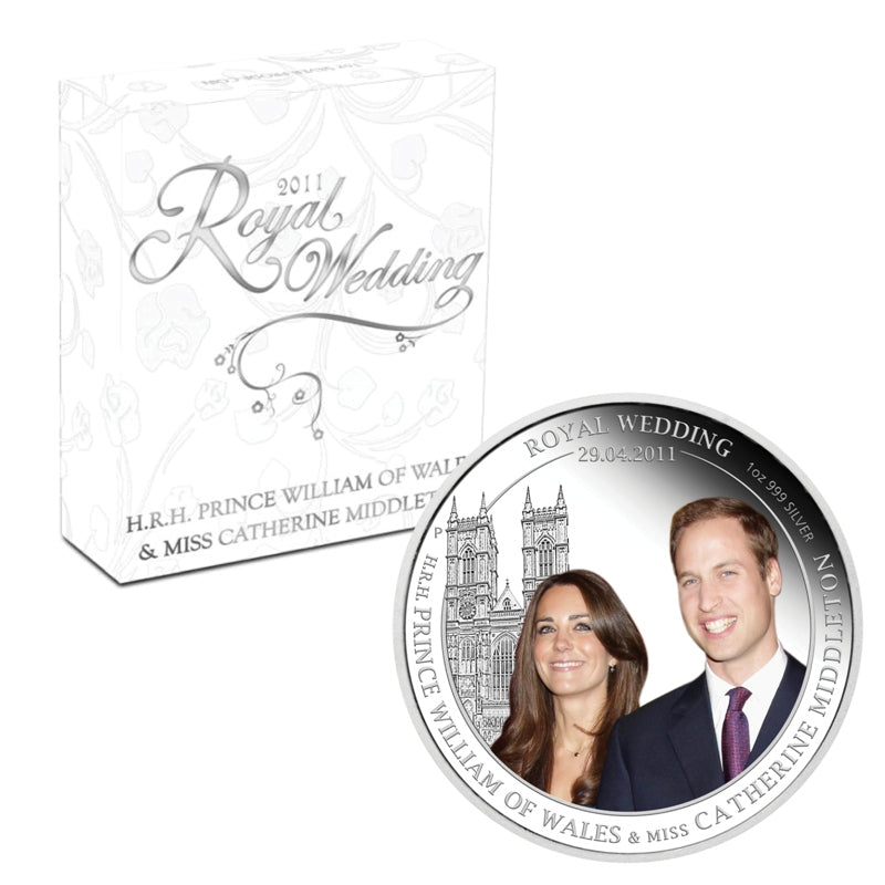 2011 Royal Wedding 1oz Silver Proof | 2011 Royal Wedding 1oz Silver Proof - Reverse