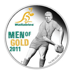 2011 Men of Gold Wallabies 1oz Silver Proof